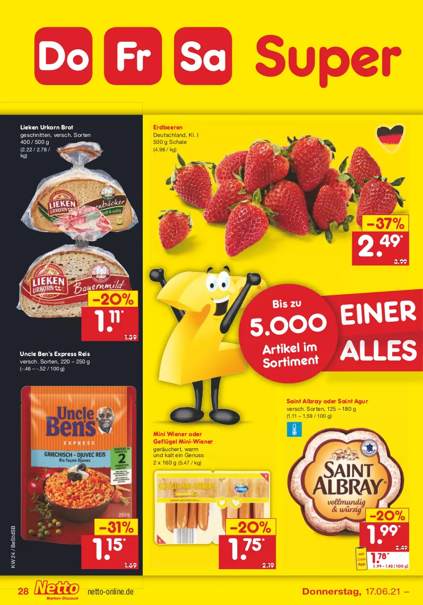 Aktueller Prospekt Netto Marken-Discount - Filial Angebote - von 14.06 bis 19.06.2021 - strona 28