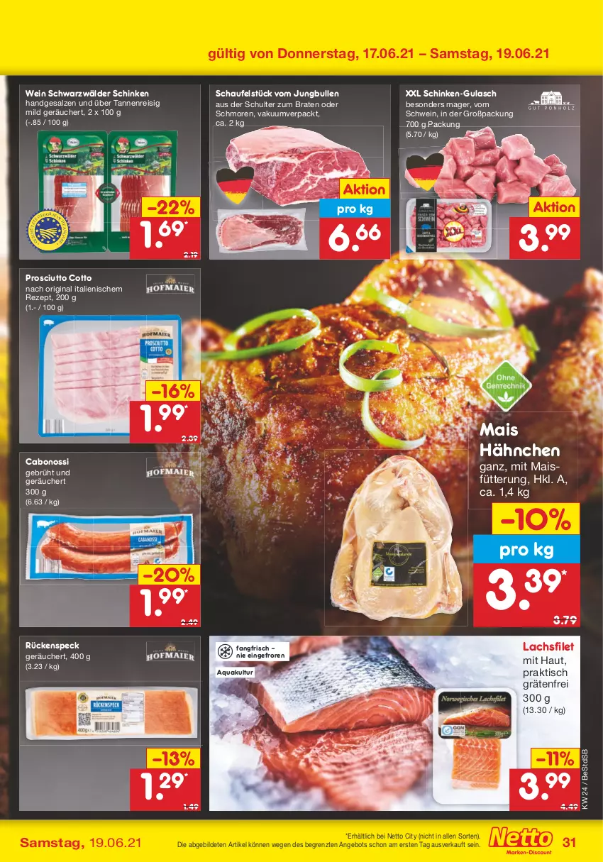 Aktueller Prospekt Netto Marken-Discount - Filial Angebote - von 14.06 bis 19.06.2021 - strona 31