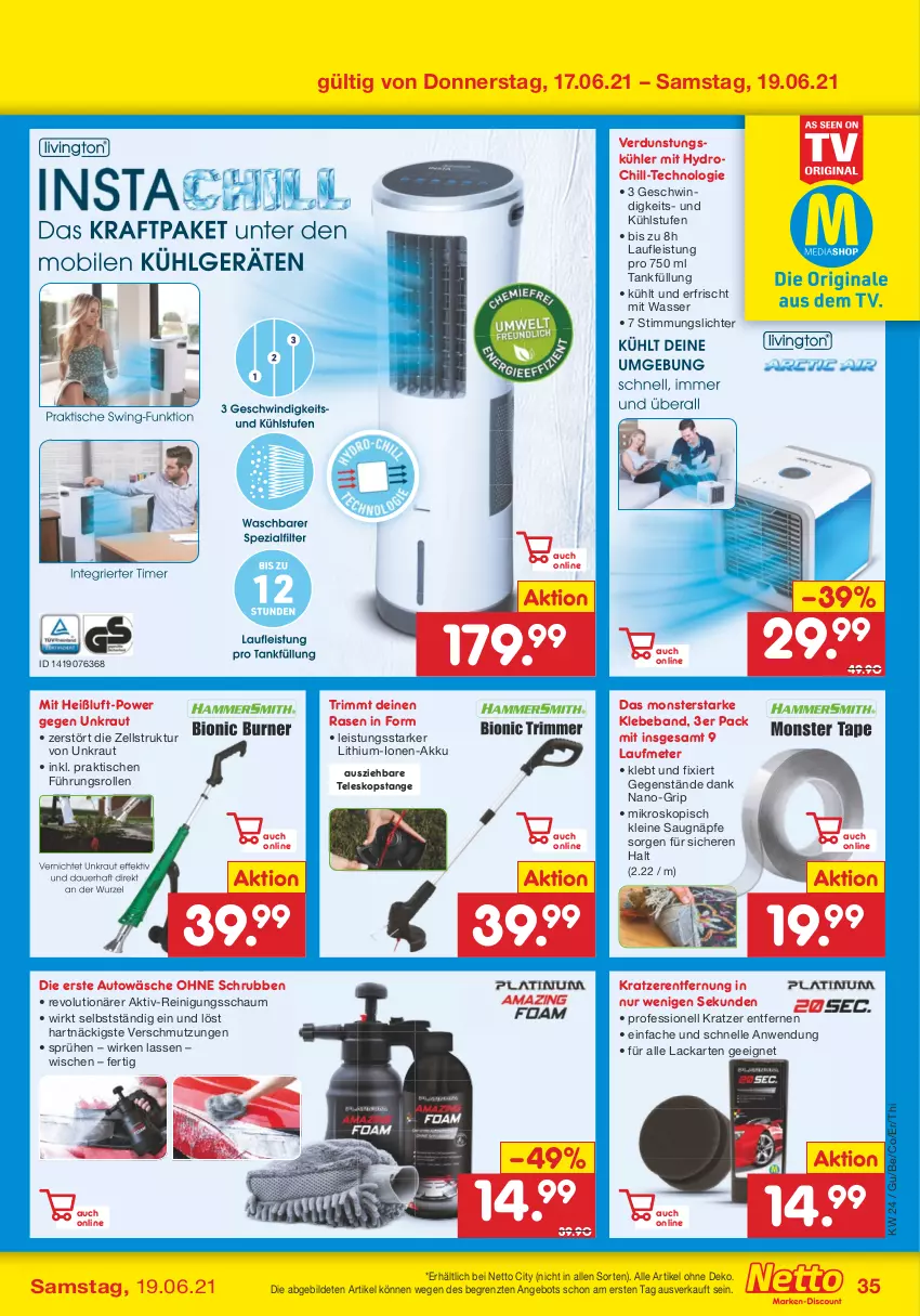 Aktueller Prospekt Netto Marken-Discount - Filial Angebote - von 14.06 bis 19.06.2021 - strona 35