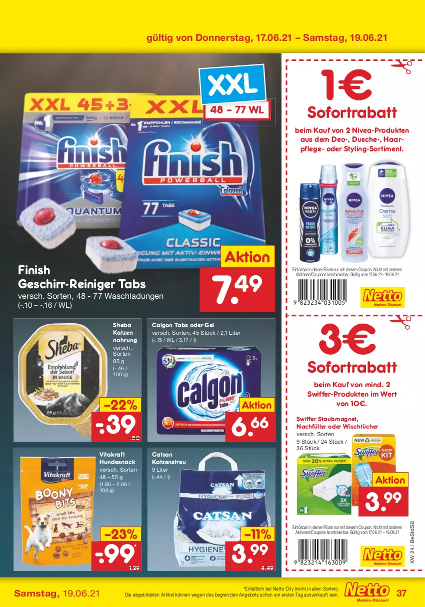 Aktueller Prospekt Netto Marken-Discount - Filial Angebote - von 14.06 bis 19.06.2021 - strona 37