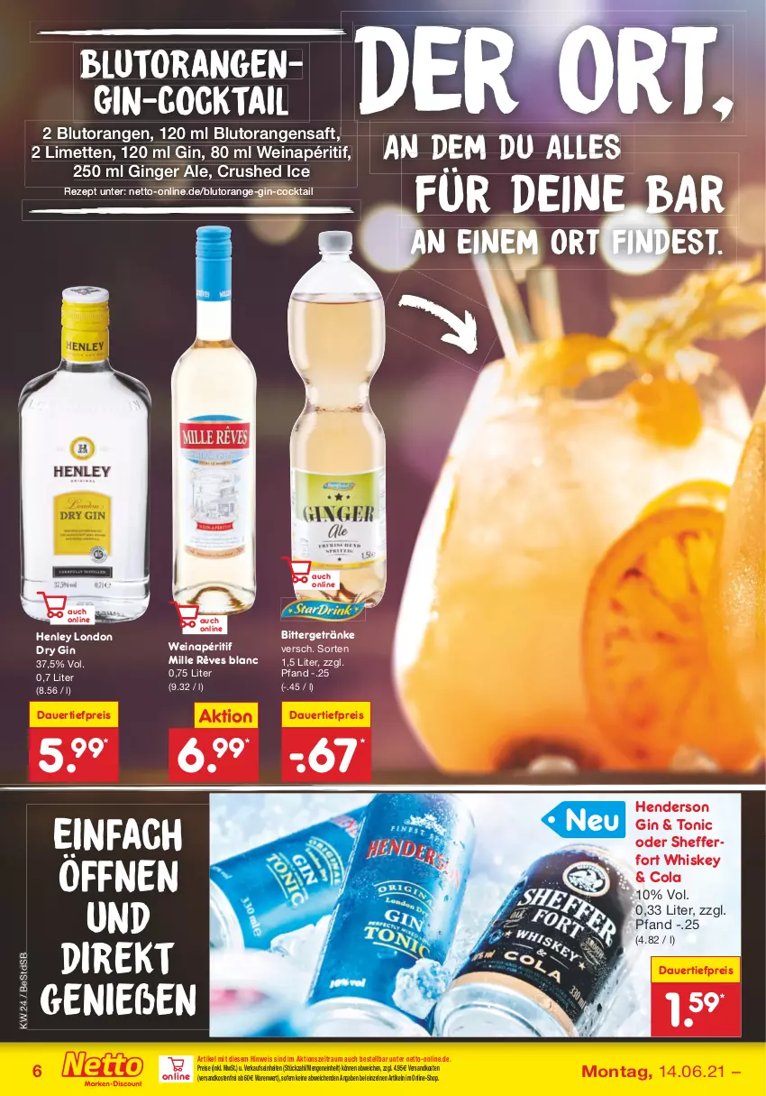 Aktueller Prospekt Netto Marken-Discount - Filial Angebote - von 14.06 bis 19.06.2021 - strona 6