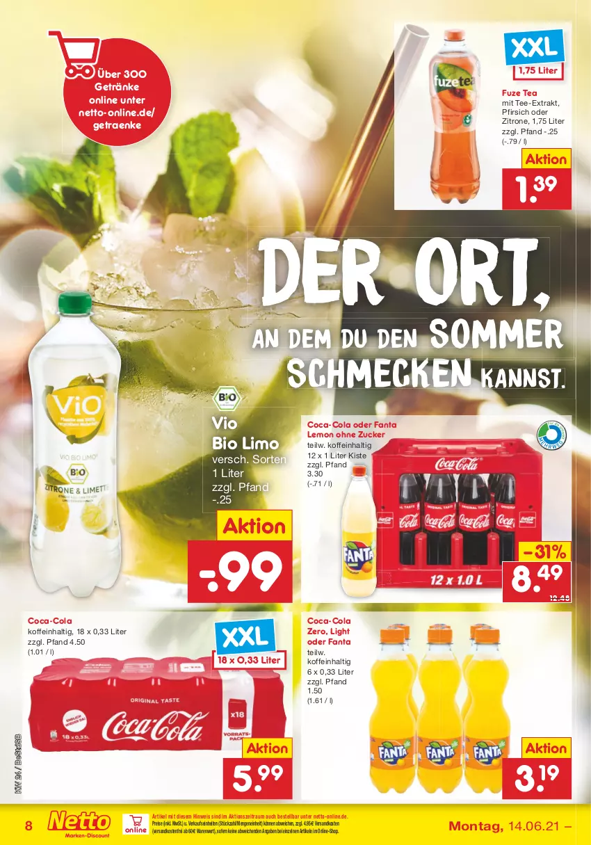 Aktueller Prospekt Netto Marken-Discount - Filial Angebote - von 14.06 bis 19.06.2021 - strona 8