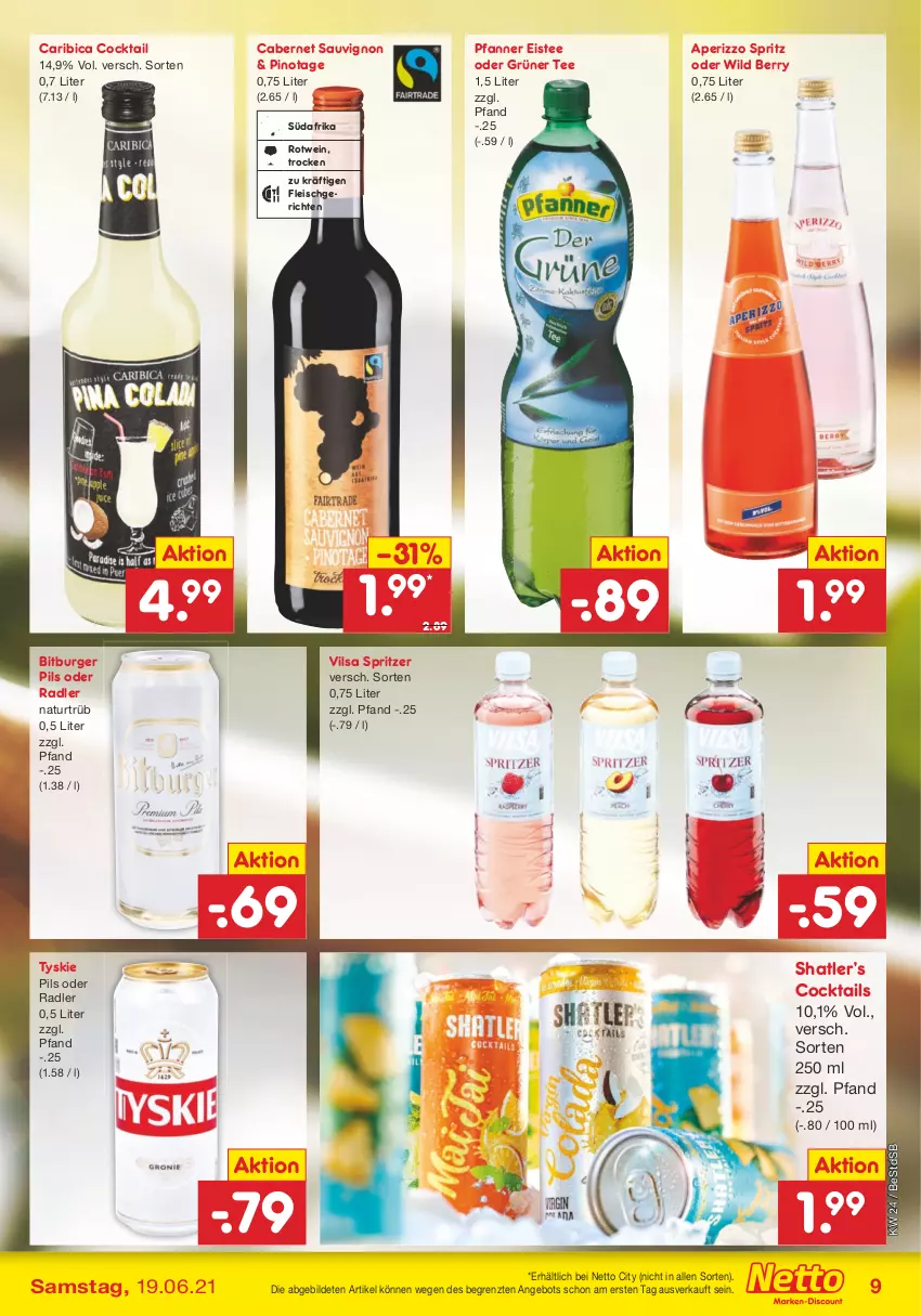 Aktueller Prospekt Netto Marken-Discount - Filial Angebote - von 14.06 bis 19.06.2021 - strona 9