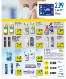 Gazetka promocyjna Diska - Prospekte - Gazetka - ważna od 18.02 do 18.02.2023 - strona 9 - produkty: Bad, biff, bio, biozidprodukte, Bref, bref power, bürste, coupon, coupons, creme, deo, deospray, dove, Dr. Best, duschbad, eis, erde, flasche, Frosch, gin, haarspray, minze, mundspülung, mundwasser, Odol, Odol-med 3, orange, orangen, Rauch, reiniger, reis, rwe, schaumfestiger, schwarzkop, schwarzkopf, sensodyne, sofortrabatt, sprühflasche, spülung, Taft, Tasche, taschen, taschentücher, Tempo, Ti, tücher, wasser, zahnbürste, zahncreme, zitrone, ZTE