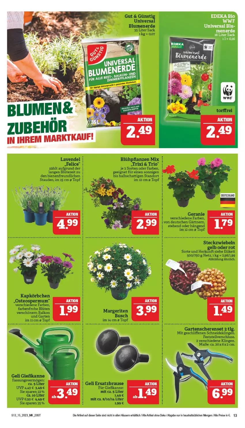 Aktueller Prospekt Marktkauf - Prospekt - von 09.04 bis 15.04.2023 - strona 13 - produkty: bio, deka, edeka bio, eis, erde, reis, sac, Ti