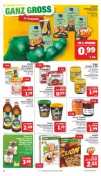 Gazetka promocyjna Marktkauf - Prospekt - Gazetka - ważna od 15.04 do 15.04.2023 - strona 22 - produkty: Becher, beere, bio, bonne maman, Brühe, cerealien, creme, deka, eis, flasche, Gemüsebrühe, gin, haselnuss, himbeer, himbeere, konfitüre, LG, maggi, mam, Nissin, nougat creme, nuss, ohne palmöl, pasta, pomito, rapsöl, reines rapsöl, reis, reis-fit, rind, rinder, Ti, tomate, tomaten, ZTE