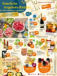 Gazetka promocyjna Tegut - Angebote der Woche - Gazetka - ważna od 31.12 do 31.12.2021 - strona 1 - produkty: alkohol, angebot, angebote, apfel, appenzeller, baguette, Becher, Berger, beutel, bio, Bio-Gemüse, brustfilet, brut, champagne, champagner, cocktail, creme, dekoration, eier, eis, elle, feinkost, filet, fisch, flasche, fleisch, Fondue, frutti di mare, garnelen, getränk, getränke, gin, gsw, häagen-dazs, Hefe, herzberger, Käse, lachs, Le Rustique, limette, limetten, mac, margherita, Mett, metten, natur, natura, naturland, nuss, Ofen, pistazien, pizza, prawns, Rauch, reis, Ria, riesengarnelen, rind, rinder, rinderfilet, salami, sauce, Schal, Schale, schnittlauch, schwein, schweine, schweinefilet, Spezi, steinofen, Ti, tomate, tomaten, wein, weine, würfel, wurst