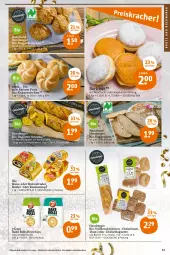 Gazetka promocyjna Tegut - Angebote der Woche - Gazetka - ważna od 31.12 do 31.12.2021 - strona 13 - produkty: angebot, angebote, backwaren, baguette, Berger, berliner, bio, brot, brötchen, brote und backwaren, butter, chips, dekoration, eis, frucht, herzberger, Kaiser, korn, leine, mac, natur, naturland, nuss, reis, roggenbrötchen, Strudel, Ti, Tüte