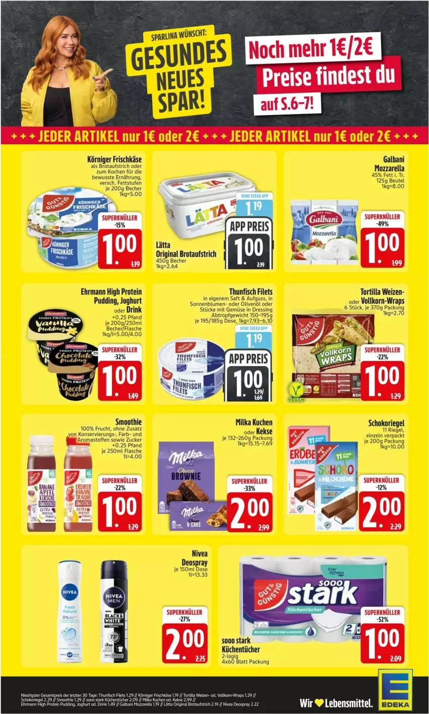 Aktueller Prospekt Edeka - Prospekte - von 05.01 bis 10.01.2026 - strona 2 - produkty: galbani, lebensmittel, Ti