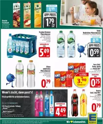 Gazetka promocyjna Edeka - Prospekte - Gazetka - ważna od 10.01 do 10.01.2026 - strona 13 - produkty: Alwa, amecke, brunnen, coca-cola, cola, deka, eis, elle, fanta, flasche, franken brunnen, frucht, fruchtsaft, limo, mac, Mezzo Mix, mineralwasser, mit frucht, natur, natürliches mineralwasser, orange, reis, rel, saft, schrauben, sinalco, sprite, Sprudel, vitrex, volvic, wasser, zitrone