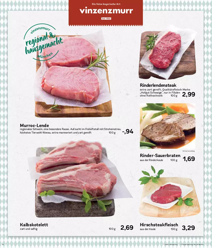 Aktueller Prospekt Aez - Prospekte - von 27.12 bis 31.12.2021 - strona 4 - produkty: auer, braten, eis, elle, fleisch, hofgut, kalbskotelett, kotelett, nivea, reis, rind, rinder, Rinderkeule, saft, Schrank, schwein, steak, teller, Ti, wein