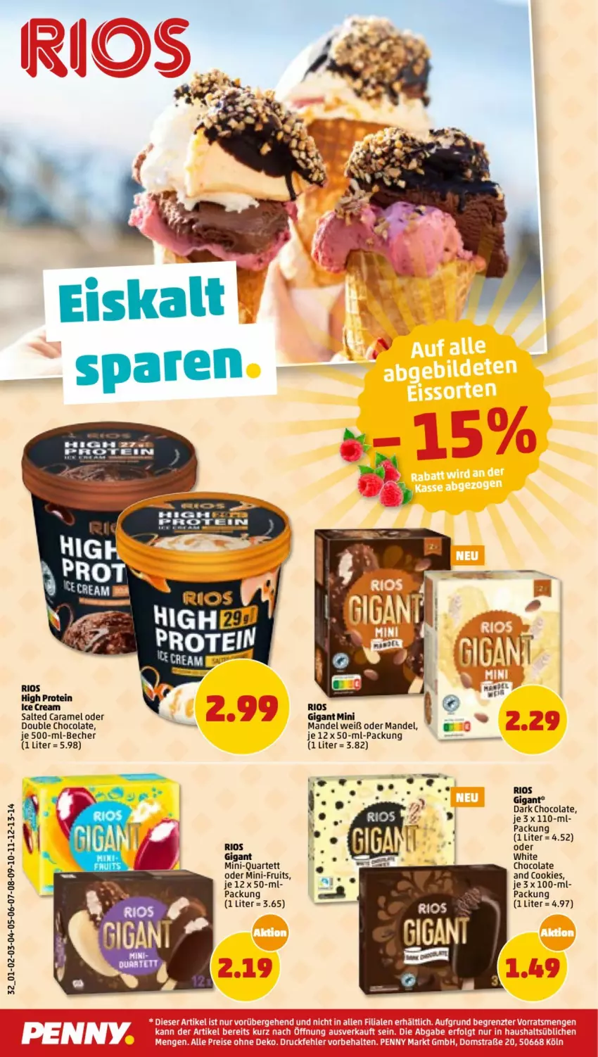 Aktueller Prospekt Penny - Prospekte - von 04.07 bis 09.07.2022 - strona 32 - produkty: Becher, caramel, cola, cookie, cookies, eis, mandel, tee, white chocolate