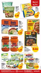 Gazetka promocyjna Penny - Prospekte - Gazetka - ważna od 09.07 do 09.07.2022 - strona 13 - produkty: basmati, basmati-reis, Becher, beutel, bolognese, eintöpfe, eis, erbsen, linsen, maggi, Pick Up!, reis, salz, spaghetti, spaghetti bolognese, Ti