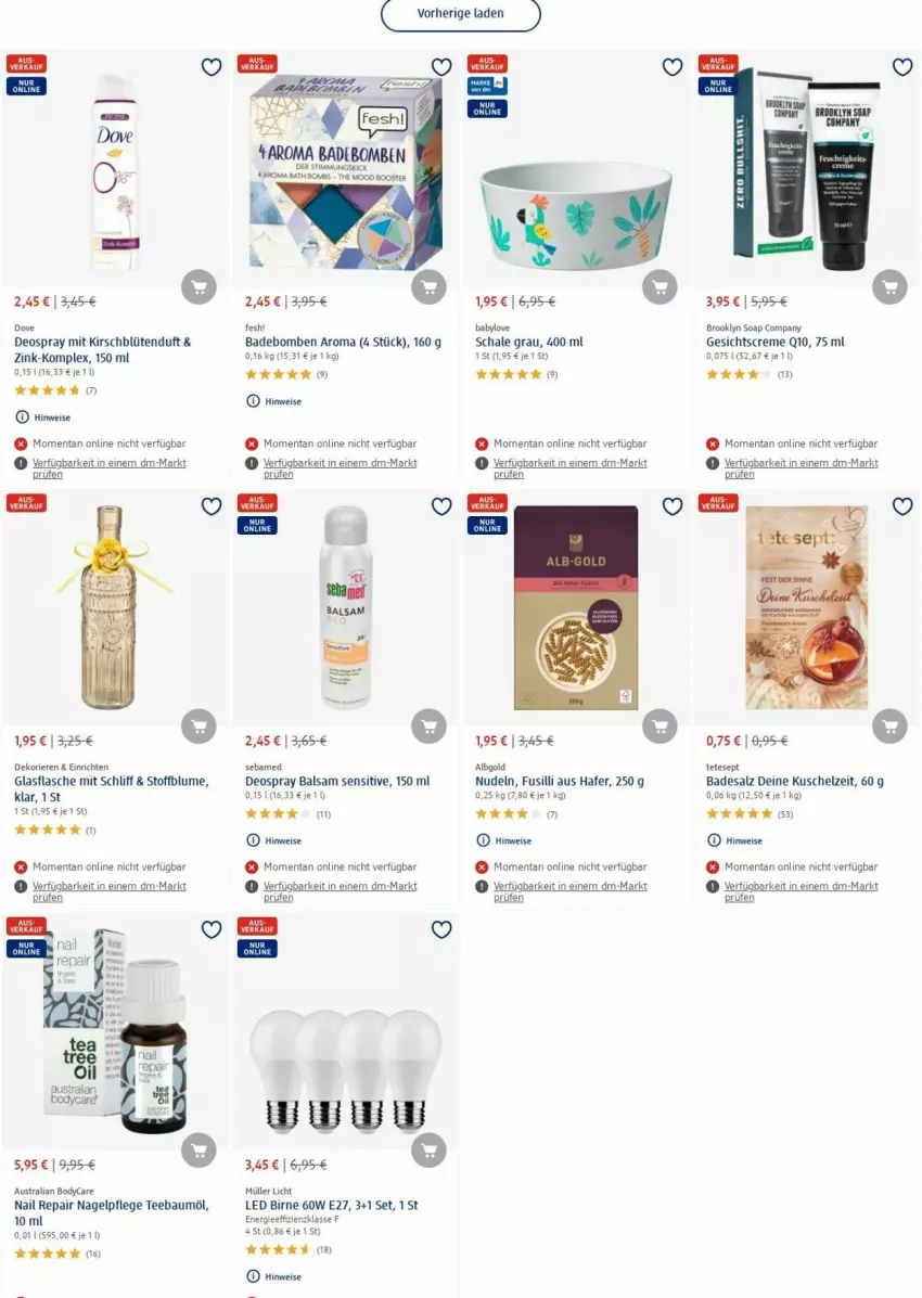 Aktueller Prospekt Dm Drogerie - Prospekte - von 03.07 bis 12.07.2023 - strona 2 - produkty: aust, Bad, balsam, Bau, blume, Blüte, body, creme, deo, deospray, dove, eis, flasche, fusilli, Gesichtscreme, glasflasche, hafer, kirsch, Müller, nudel, nudeln, salz, Schal, Schale, sebamed, tee, Ti