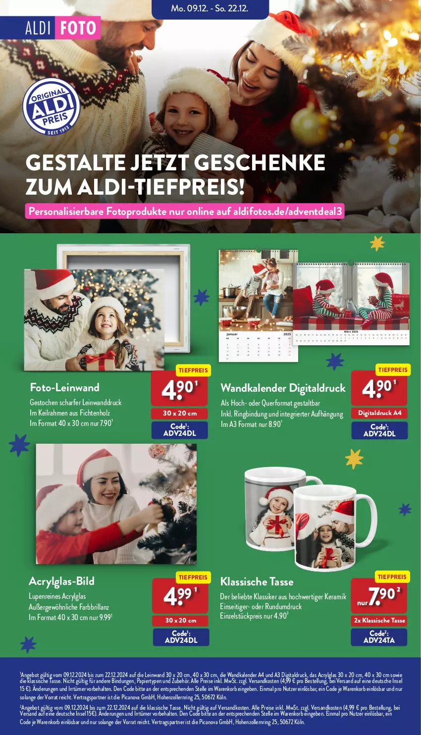 Aktueller Prospekt Aldi Nord - Von Montag - von 16.12 bis 21.12.2024 - strona 47 - produkty: aldi, angebot, eis, elle, Holz, korb, LG, ndk, papier, Persona, reis, ring, tasse, Ti, tiefpreis, Wandkalender