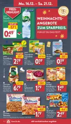 Gazetka promocyjna Aldi Nord - Von Montag - Gazetka - ważna od 21.12 do 21.12.2024 - strona 12 - produkty: aldi, Alwa, angebot, angebote, apfel, aus der tiefkühlung, backfisch, Brühe, Dr. Oetker, eis, elle, fisch, fischstäbchen, flasche, Gänsebrust, iglo, kartoffel, Kartoffelpüree, Knödel, knorr, kondensmilch, milch, mineralwasser, natur, natürliches mineralwasser, pfanni, püree, reis, rel, ristorante, rotkohl, sauce, suppe, suppen, suppenliebe, teller, Ti, volvic, wasser