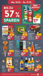 Gazetka promocyjna Aldi Nord - Von Montag - Gazetka - ważna od 21.12 do 21.12.2024 - strona 13 - produkty: alkohol, Becher, Belgische Pralinen, beutel, biscotto, cocktail, drink, eier, eierlikör, eis, elle, flasche, gin, haribo, kakao, karamell, LG, likör, mac, mandel, mandeln, mars, monster, Monster Energy, pralinen, pringles, reis, Ria, ring, Sprizz, teller, Ti, wein, ZTE, zucker