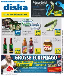 Gazetka promocyjna Diska - Prospekte - Gazetka - ważna od 05.11 do 05.11.2022 - strona 1 - produkty: aktionspreis, angebot, angebote, Becher, bett, bier, brie, creme, eis, ferrero, flasche, frischkäse, gurke, Käse, köstritzer, limette, Mett, nuss, nuss-nugat-creme, nutella, oder radler, philadelphia, pils, radler, reis, rotkäppchen, saft, salat, Salatgurke, Ti, wasser, ZTE