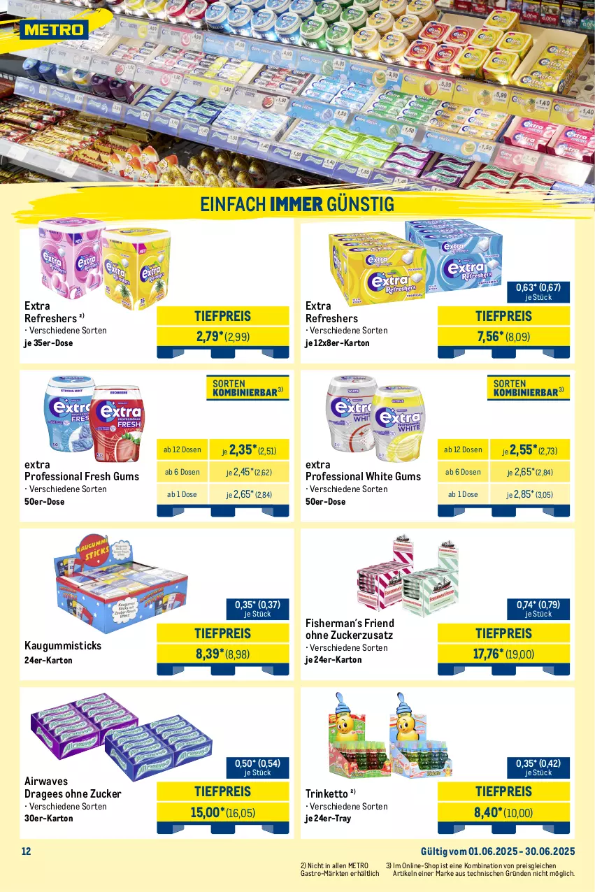 Aktueller Prospekt Metro - Monats-Mix - von 01.06 bis 30.06.2025 - strona 13 - produkty: beutel, Cap, eis, ente, frucht, fruchtgummi, haribo, kaugummi, kracher, maoam, Metro, reis, Ti, tiefpreis, trolli, zucker