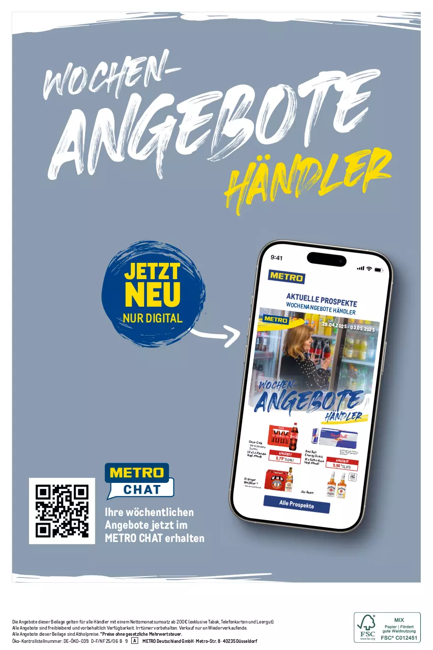 Aktueller Prospekt Metro - Monats-Mix - von 01.06 bis 30.06.2025 - strona 21 - produkty: abholpreise, angebot, angebote, bier, coca-cola, cola, eis, erdinger, ilag, jim beam, Metro, red bull, reis, rwe, sattel, telefon, Ti