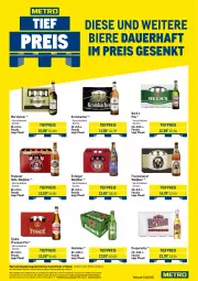 Gazetka promocyjna Metro - Monats-Mix - Gazetka - ważna od 30.06 do 30.06.2025 - strona 7 - produkty: abholpreise, angebot, angebote, auer, bier, Biere, desperados, eis, erdinger, flasche, franziskaner, getränk, getränke, Hefe, heineken, ilag, krombache, krombacher, Metro, Palette, Paula, paulaner, pils, premium pils, Rauch, reis, rwe, steiner, Ti, tiefpreis, tyskie, warsteiner