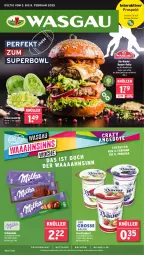 Gazetka promocyjna Wasgau - Gazetka - ważna od 08.02 do 08.02.2025 - strona 1 - produkty: angebot, angebote, Becher, bio, bio-rindfleisch, Brei, burger, eis, eisbergsalat, elle, fleisch, frucht, fruchtjoghurt, gewürz, joghur, joghurt, natur, reis, rind, rinder, rindfleisch, saft, salat, schoko, schokolade, Ti, wein