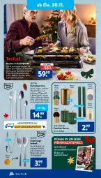Gazetka promocyjna AldiSud - NÄCHSTE WOCHE - Gazetka - ważna od 02.12 do 02.12.2023 - strona 28 - produkty: aldi, besteck, Crofton, dell, dessert, eckgarnitur, edelstahl, eier, eis, elle, gabel, garnitur, grill, grillplatte, hochglanz, kaffee, kerze, latte, LG, Löffel, messer, Mode, spülmaschinen, Ti, torte