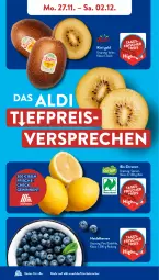 Gazetka promocyjna AldiSud - NÄCHSTE WOCHE - Gazetka - ważna od 02.12 do 02.12.2023 - strona 4 - produkty: aldi, beere, beeren, bio, bio-zitronen, eis, heidelbeere, heidelbeeren, kiwi, Kiwi Gold, kracher, reis, Ti, zitrone, zitronen