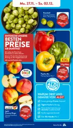 Gazetka promocyjna AldiSud - NÄCHSTE WOCHE - Gazetka - ważna od 02.12 do 02.12.2023 - strona 5 - produkty: aldi, angebot, bio, Bio-Obst, decke, eis, elle, kracher, obst, Obst und Gemüse, paprika, reis, rosen, Rosenkohl, rum, Tasche, Ti, und gemüse, ZTE