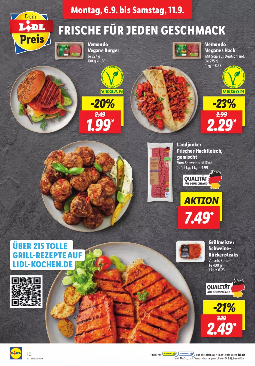 Aktueller Prospekt Lidl - Aktionsprospekt - von 06.09 bis 11.09.2021 - strona 10