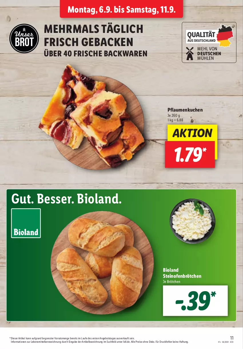 Aktueller Prospekt Lidl - Aktionsprospekt - von 06.09 bis 11.09.2021 - strona 11