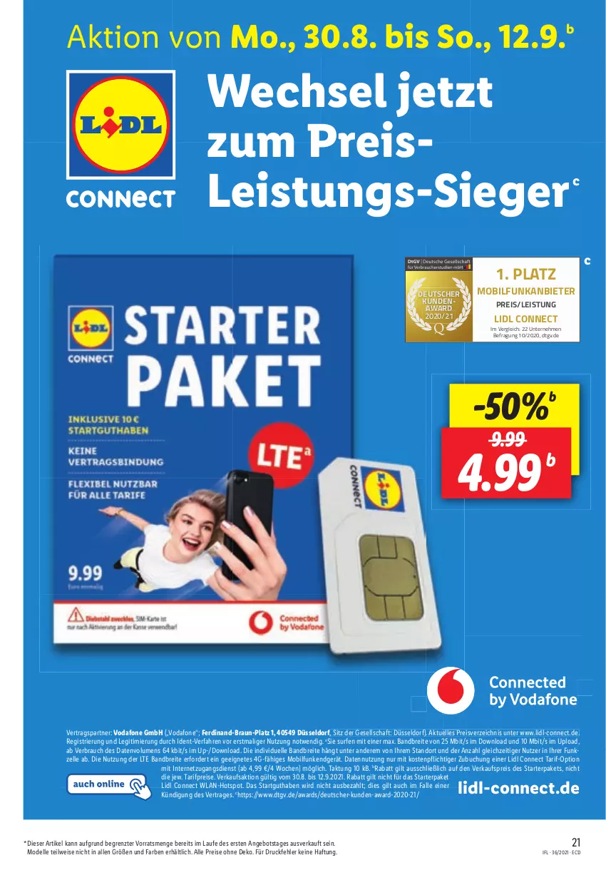 Aktueller Prospekt Lidl - Aktionsprospekt - von 06.09 bis 11.09.2021 - strona 21