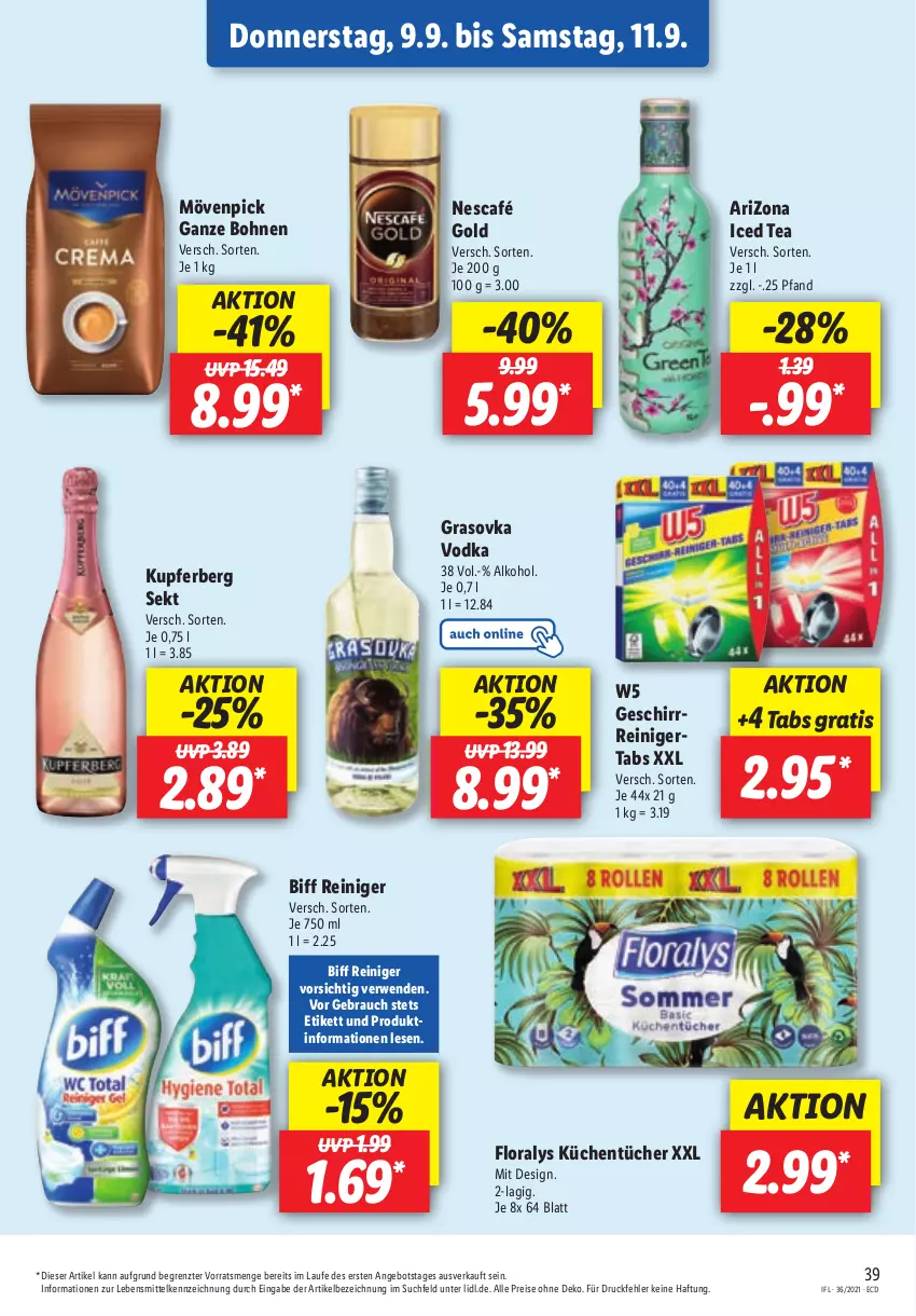 Aktueller Prospekt Lidl - Aktionsprospekt - von 06.09 bis 11.09.2021 - strona 39