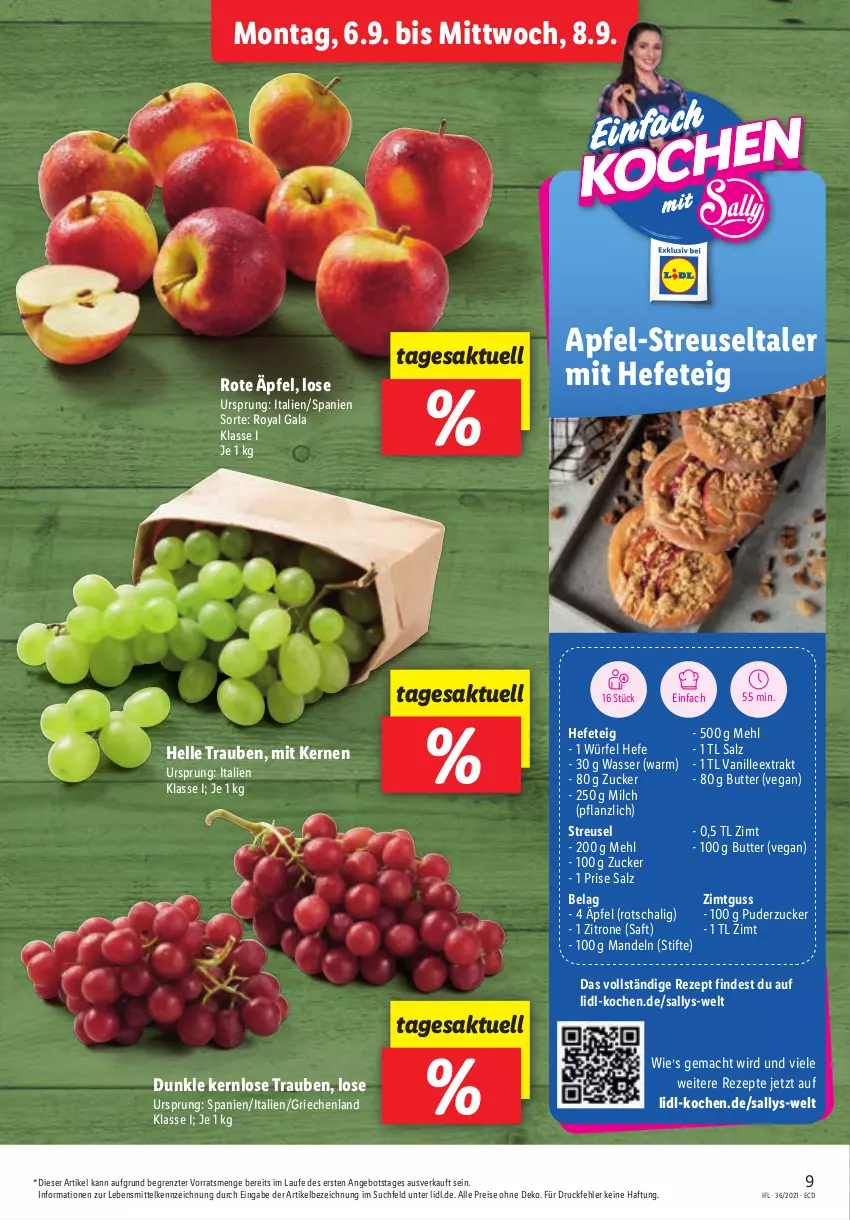 Aktueller Prospekt Lidl - Aktionsprospekt - von 06.09 bis 11.09.2021 - strona 9