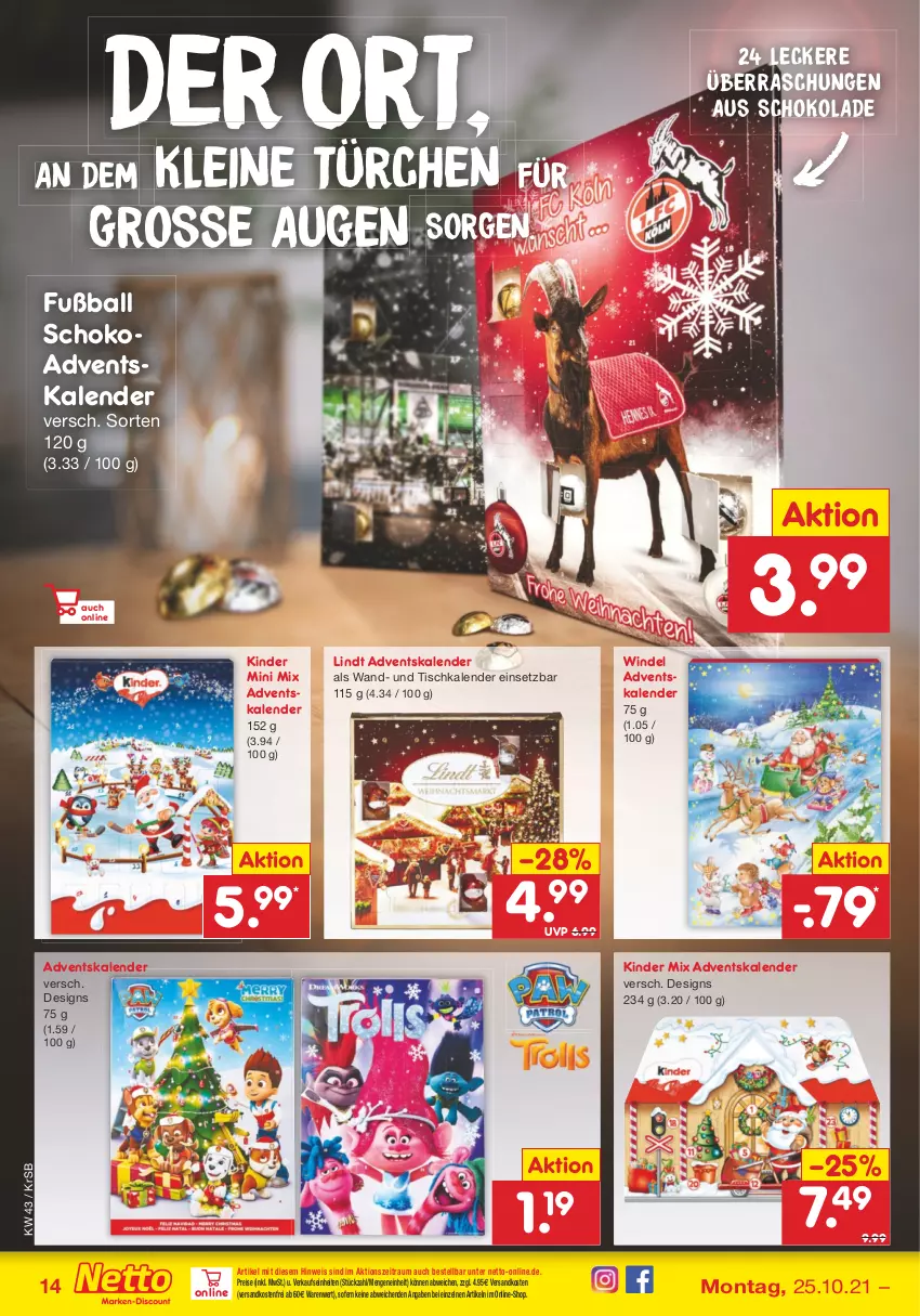 Aktueller Prospekt Netto Marken-Discount - Filial Angebote - von 25.10 bis 30.10.2021 - strona 14