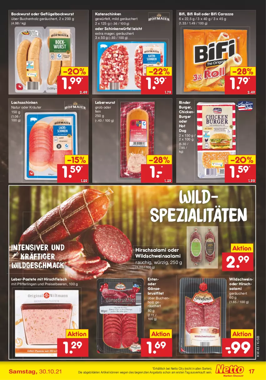 Aktueller Prospekt Netto Marken-Discount - Filial Angebote - von 25.10 bis 30.10.2021 - strona 17