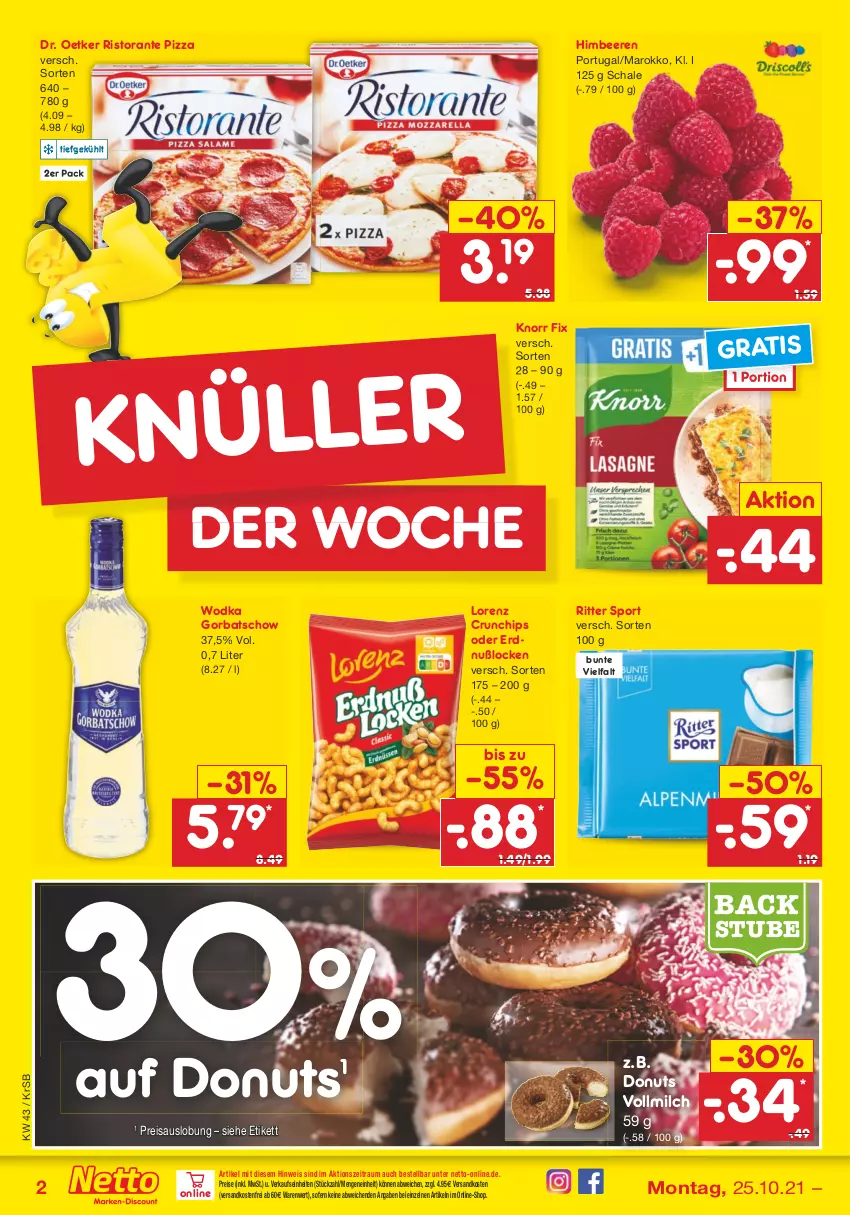 Aktueller Prospekt Netto Marken-Discount - Filial Angebote - von 25.10 bis 30.10.2021 - strona 2