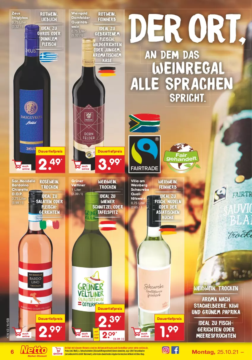 Aktueller Prospekt Netto Marken-Discount - Filial Angebote - von 25.10 bis 30.10.2021 - strona 6