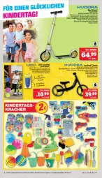 Gazetka promocyjna Marktkauf - Prospekt - Gazetka - ważna od 01.06 do 01.06.2024 - strona 6 - produkty: creme, elle, hudora, Kinder, kracher, Kugel, Laufrad, LED-Leuchte, Leuchte, Ria, scooter, Stier, Ti