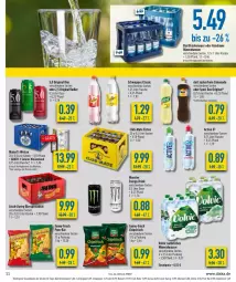 Gazetka promocyjna Diska - Prospekte - Gazetka - ważna od 04.06 do 04.06.2022 - strona 11 - produkty: Alwa, auer, Bad, bier, chips, chipsfrisch, deit, drink, eis, eistee, energy drink, flasche, funny-frisch, gin, limo, limonade, mais, mineralwasser, monster, Monster Energy, pom-bär, radler, reis, schweppes, Spezi, tee, Ti, volvic, volvic natürliches, wasser, ZTE, zucker