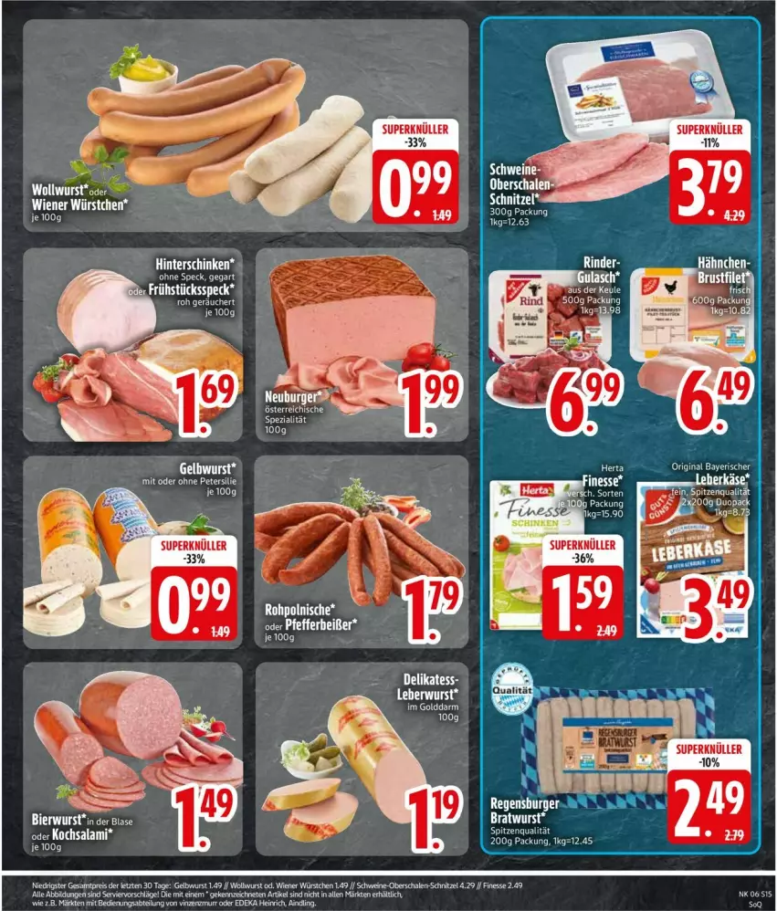 Aktueller Prospekt Edeka - Prospekte - von 03.02 bis 08.02.2025 - strona 17 - produkty: eis, finesse, reis, Schal, Schale, schnitzel, schwein, schweine, Spezi, spitzenqualität, tee, Ti, wein, weine, wiener, wiener würstchen, wurst, würstchen, ZTE