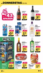 Gazetka promocyjna Netto - Woche 23 - Gazetka - ważna od 08.06 do 08.06.2024 - strona 24 - produkty: bier, bismarck, burger, dry gin, fertiggericht, filet, filets, fisch, fische, gin, Gorbatschow, Gurktaler, hawesta, hering, Herings, heringsfilets, korn, kräuter, Lambrusco, mac, Mixer, mixery, ring, Stier, Ti, Waage