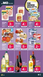 Gazetka promocyjna Netto - Woche 23 - Gazetka - ważna od 08.06 do 08.06.2024 - strona 8 - produkty: Becher, Berger, eis, filet, flasche, fleisch, frucht, fruchtjoghurt, hackfleisch, joghur, joghurt, Käse, Meister, nuss, pasta, Pastagericht, pastete, Popp, radeberger, rapsöl, Ria, salat, Schal, Schale, Schmelzkäse, schwein, schweine, schweinefilet, Ti, wein, weine