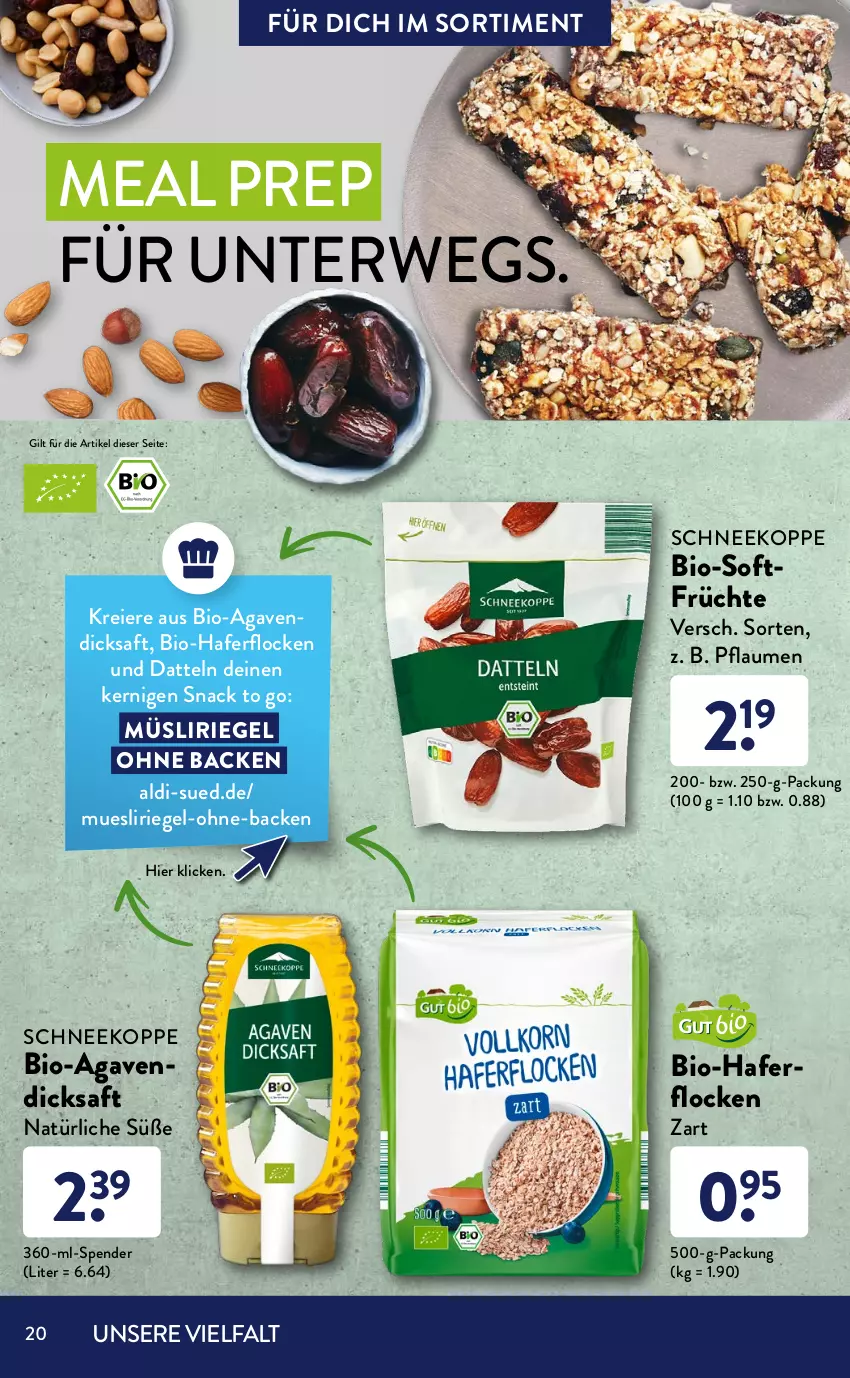 Aktueller Prospekt AldiSud - ALDI Sortiment - von 01.01 bis 31.01.2022 - strona 20 - produkty: agaven, aldi, alle artikel ohne dekoration, bio, Crofton, crofton®, Datteln, decke, Deckel, dekoration, dicksaft, eier, eis, elle, Ergee, flasche, frischhaltedosen, früchte, gin, hafer, haferflocken, hülsenfrüchte, ilag, linsen, mikrowelle, müsli, Müsliriegel, natives olivenöl, olive, oliven, olivenöl, olivenöl extra, pflaume, pflaumen, rezept, riegel, Rote Linsen, rwe, saft, salat, senf, snack, spülmaschinen, Ti, ZTE