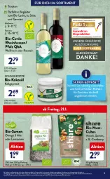 Gazetka promocyjna AldiSud - ALDI Sortiment - Gazetka - ważna od 31.01 do 31.01.2022 - strona 5 - produkty: aldi, alle artikel ohne dekoration, beutel, bier, bio, Bio-Gemüse, bohne, bohnen, braten, cranberry, cuvée, dekoration, discount, eis, elle, erde, filet, flasche, gin, kokos, kokosöl, kräuter, lachs, lachsfilet, lebensmittel, linsen, monitor, natur, nuss, omega, pasta, reis, rezept, Rote Linsen, rotwein, rwe, salat, Ti, topf, Topfkräuter, und gemüse, wein, Weißwein, ZTE