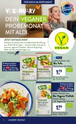 Gazetka promocyjna AldiSud - ALDI Sortiment - Gazetka - ważna od 31.01 do 31.01.2022 - strona 6 - produkty: aldi, bier, Biere, bio, eis, hummus, korn, Kürbis, mac, natur, reis, rezept, schnitzel, Tasche, taschen, Ti, Tofu, veggie, wrap, wraps