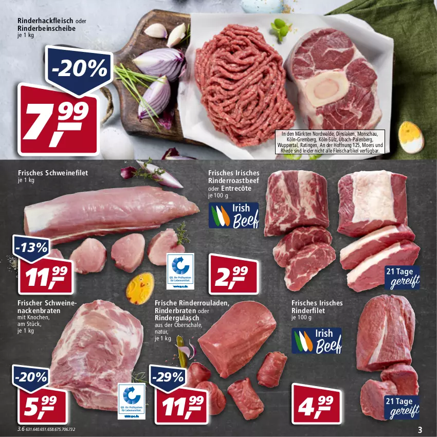 Aktueller Prospekt Real - von 11.04 bis 16.04.2022 - strona 3 - produkty: beef, braten, eis, entrecôte, filet, fleisch, gulasch, hackfleisch, natur, oder rindergulasch, rind, rinder, rinderbraten, rinderfilet, rindergulasch, rinderhackfleisch, Rinderroulade, rinderrouladen, roastbeef, rouladen, Schal, Schale, schwein, schweine, schweinefilet, schweinenacken, Ti, wein, weine