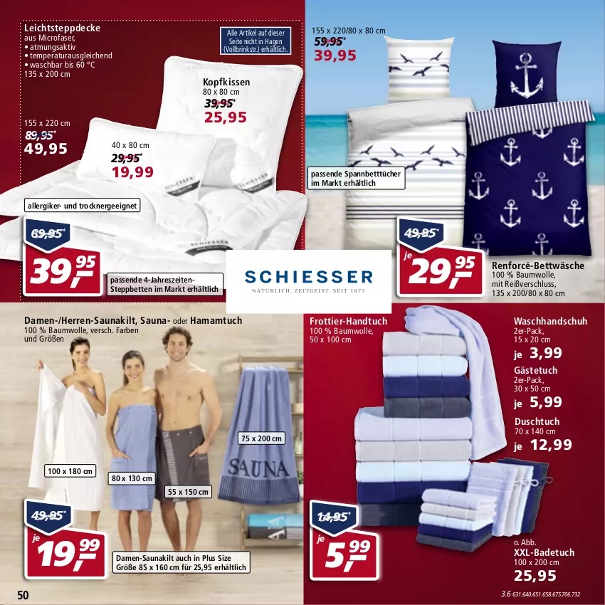 Aktueller Prospekt Real - von 11.04 bis 16.04.2022 - strona 50 - produkty: Bad, badetuch, Bau, baumwolle, bett, Betten, bettwäsche, decke, duschtuch, eis, elle, Ergee, frottier-handtuch, gästetuch, hama, Hamamtuch, handtuch, kissen, kopfkissen, mam, reis, renforcé-bettwäsche, Saunakilt, Spannbetttücher, steppbett, Steppdecke, teller, Ti, Trockner, tuc, tücher, waschhandschuh, wolle