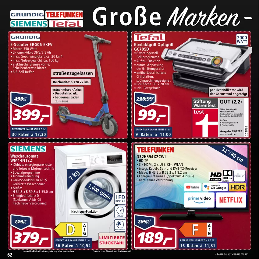 Aktueller Prospekt Real - von 11.04 bis 16.04.2022 - strona 62 - produkty: akku, alpro, auer, auto, buch, dvb, DVB-T, eis, elle, ente, grill, grillfläche, grillplatte, HDMI, kontaktgrill, latte, LG, Receiver, reifen, Reinigung, reis, rezept, rum, scooter, spee, Spektrum, Spezi, spülmaschinen, teller, Ti, trommel, usb, ZTE