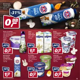 Gazetka promocyjna Real - Gazetka - ważna od 16.04 do 16.04.2022 - strona 15 - produkty: alpro, auer, bärenmarke, Bau, Bauer, Becher, creme, crème fraîche, dessert, Dr. Oetker, drink, ehrmann, Ehrmann Grand Dessert, eis, flasche, frische milch, frucht, fruchtjoghurt, hafer, joghur, joghurt, milch, rama, rama cremefine, reis, sahne, schlagsahne, soya